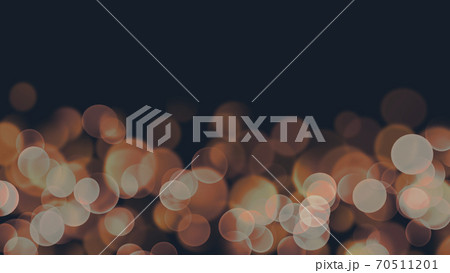 黒背景と丸ボケの抽象的な背景イメージ素材のイラスト素材