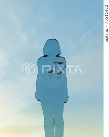 希望　人は誰でも心の歌を持っている　3DCGイラスト 70511422
