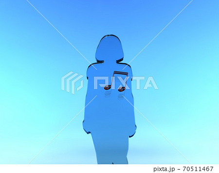 希望　人は誰でも心の歌を持っている　3DCGイラスト 70511467