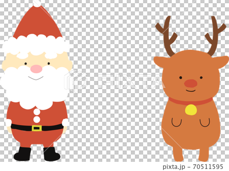 Santa reindeer material (vector) Santa reindeer material (vector) 70511595