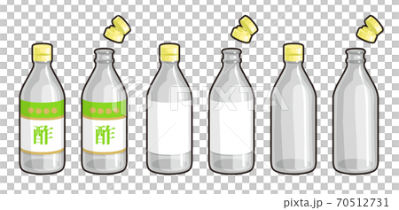 外線のあるお酢瓶イラスト 外線のあるお酢瓶イラスト 70512731