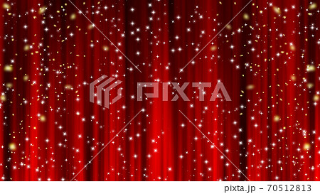 星 紙吹雪 赤いカーテン ドレープカーテン 星 紙吹雪 赤いカーテン ドレープカーテン 70512813