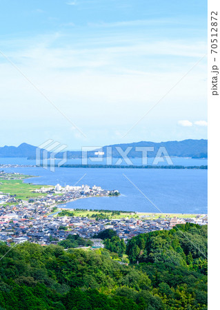 大内峠一字観公園から天橋立を望むの写真素材