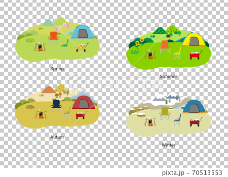 Camp scenery set (Four Seasons / Spring / Summer / Autumn / Winter) Camp scenery set (Four Seasons / Spring / Summer / Autumn / Winter) 70513553