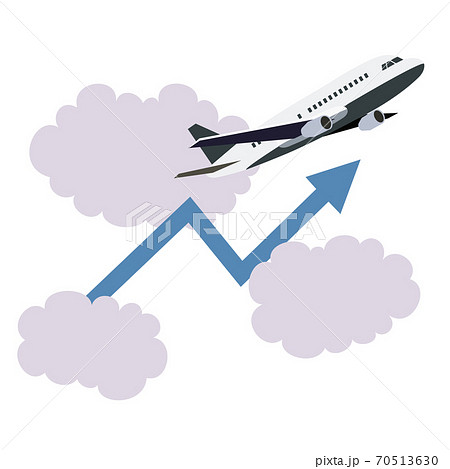 上昇する飛行機 70513630