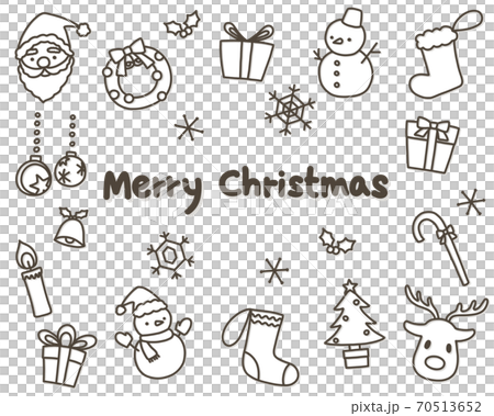 Christmas material collection - Stock Illustration [70513653] - PIXTA