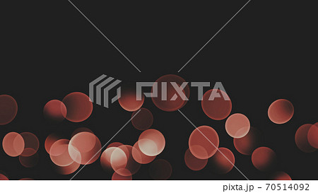 黒背景と玉ぼけの抽象的な背景イメージ素材のイラスト素材