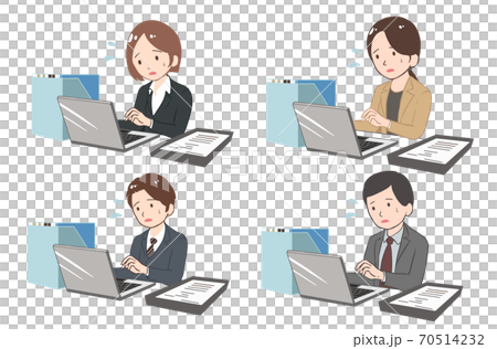 在辦公室工作的員工忙（無人接聽） 70514232