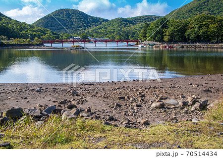 県立赤城公園　啄木鳥橋　地蔵岳　赤城神社　初秋の風景 70514434
