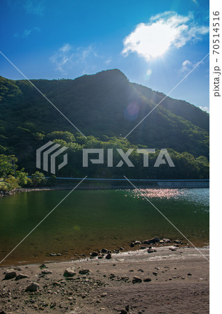県立赤城公園 赤城大沼湖畔より駒ヶ岳 黒檜山方面 初秋の風景 県立赤城公園 赤城大沼湖畔より駒ヶ岳 黒檜山方面 初秋の風景 70514516