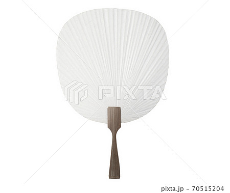 白い団扇 70515204
