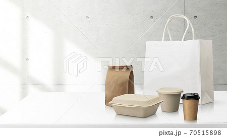 食事のテイクアウト、もしくはデリバリーのイメージビジュアル 食事のテイクアウト、もしくはデリバリーのイメージビジュアル 70515898