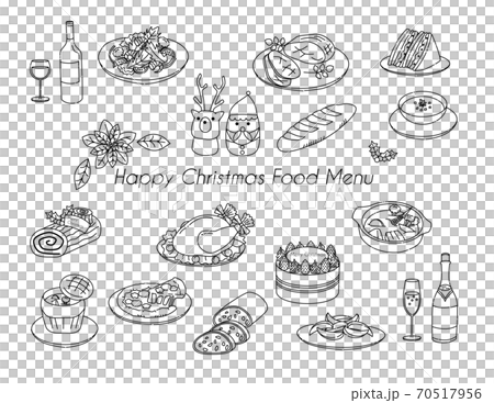 Christmas food menu icon 70517956