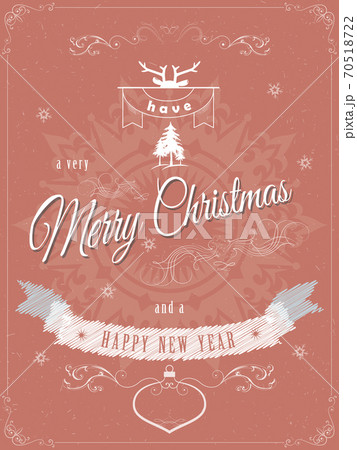 Christmas greeting scratched vector illustration. Christmas greeting scratched vector illustration. 70518722
