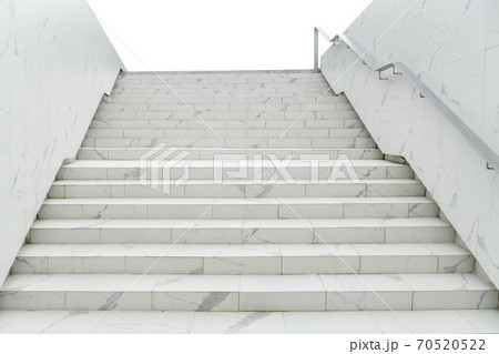 details of railing and stairs of a modern building 70520522