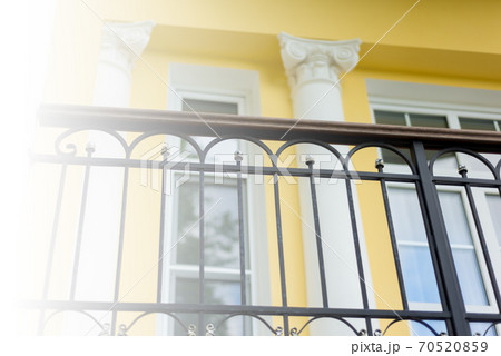 White building with columns in the classical style White building with columns in the classical style 70520859