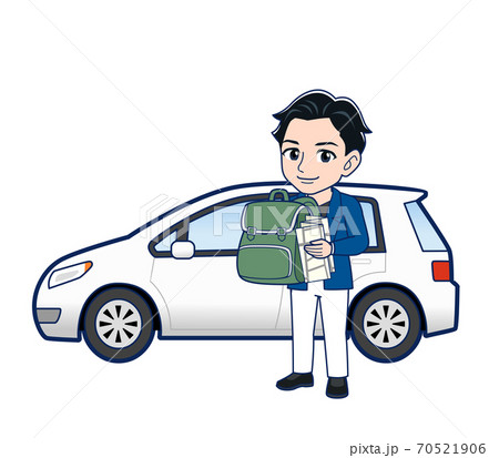 Young man in a blue jacket 70521906