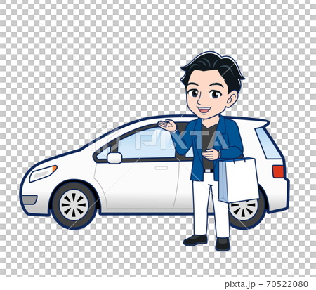Young man in a blue jacket Young man in a blue jacket 70522080
