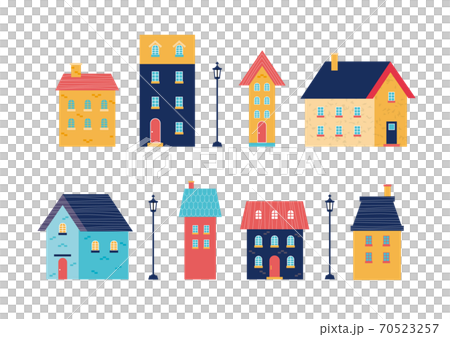 外国風街並のイラスト素材