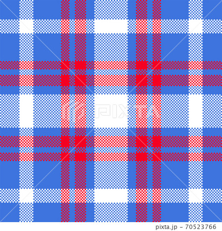 Pixel background vector design. Modern seamless pattern plaid. Square texture fabric. Tartan scottish textile. Beauty color madras ornament. 70523766