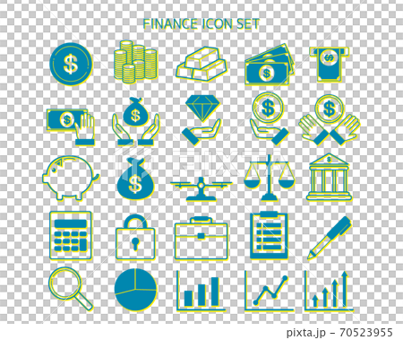 Financial / banking vector illustration set Money icon Financial / banking vector illustration set Money icon 70523955
