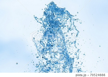 吹き出す水の写真素材
