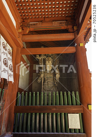 東大寺　中門　兜跋毘沙門天　奈良県奈良市 70525236