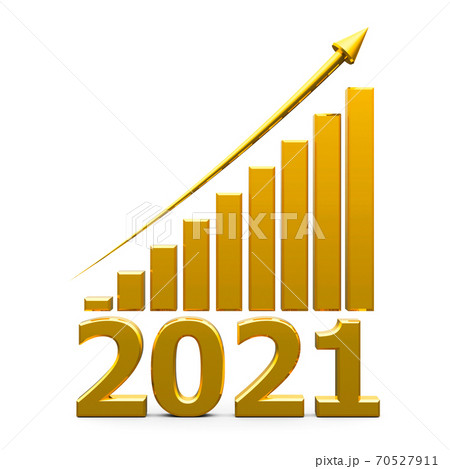 Business graph up with 2021 70527911