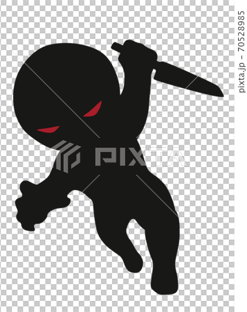 刃物を持つ人影 犯罪者 刃物を持つ人影 犯罪者 70528985