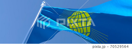 3D rendering of the national flag of Commonwealth waving in the wind 70529564