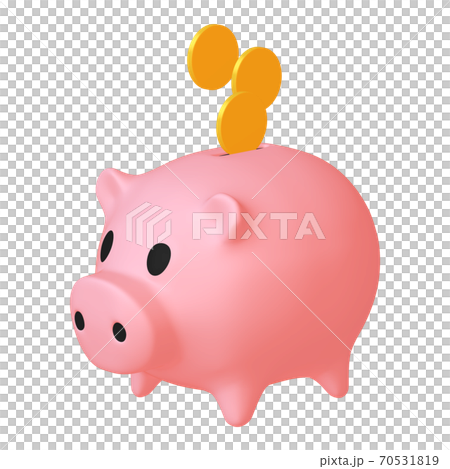 マネーのイラスト素材 豚の貯金箱とコイン 1 4 のイラスト素材 マネーのイラスト素材 豚の貯金箱とコイン 1 4 のイラスト素材