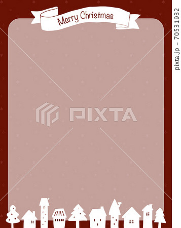 クリスマスの背景イラスト（赤） 70531932
