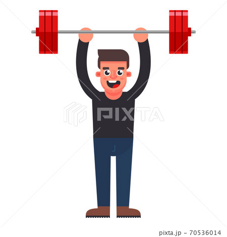 the man easily raises the bar the man easily raises the bar 70536014