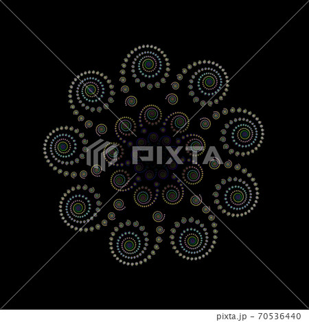 Beautiful fractal spiral illustration, 70536440