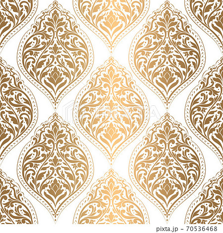 Golden seamless pattern with luxury ornament. 70536468