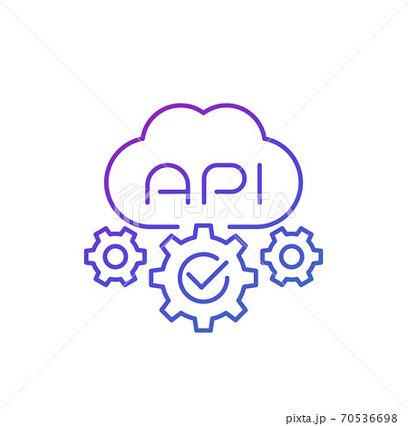 web API vector line icon web API vector line icon 70536698