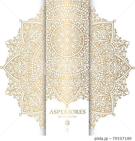 White and gold luxury invitation card. 70537180