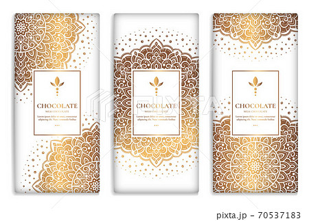 Luxury packaging design of chocolate bars. Luxury packaging design of chocolate bars. 70537183