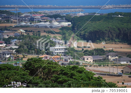 上から俯瞰撮影した銚子電鉄 70539001