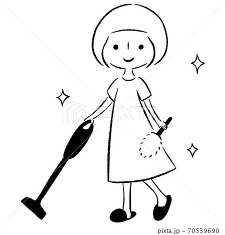 おうち時間　お掃除 70539690