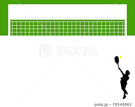 テニスフレームのイラスト素材