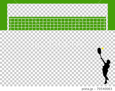 テニスフレームのイラスト素材