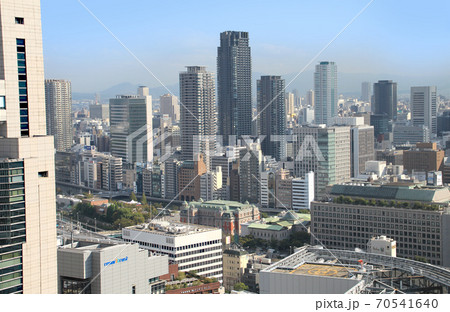 大阪市街の空撮 70541640