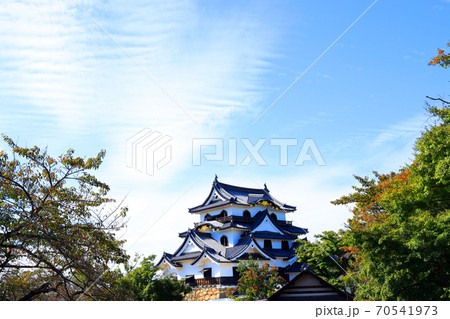 滋賀県彦根市の彦根城の風景、お城、、彦根城、日本歴史【10月】 滋賀県彦根市の彦根城の風景、お城、、彦根城、日本歴史【10月】 70541973
