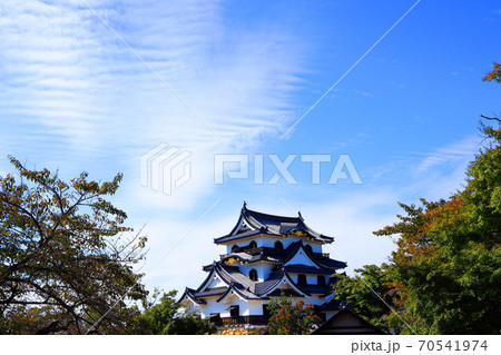 滋賀県彦根市の彦根城の風景、お城、、彦根城、日本歴史【10月】 滋賀県彦根市の彦根城の風景、お城、、彦根城、日本歴史【10月】 70541974