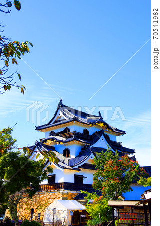 滋賀県彦根市の彦根城の風景、お城、、彦根城、日本歴史【10月】 70541982