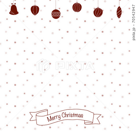 クリスマスの背景イラスト（赤） 70542947