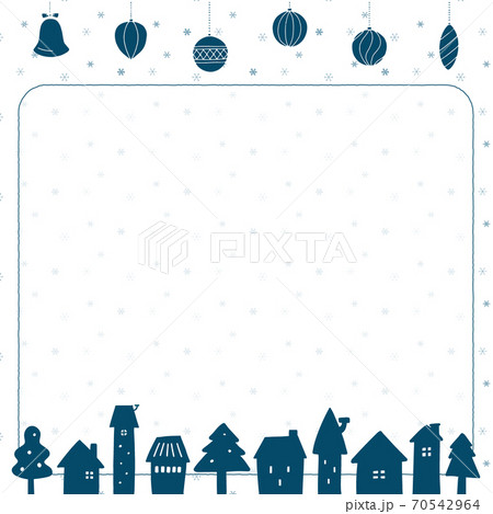 クリスマスの背景イラスト(青) クリスマスの背景イラスト(青) 70542964