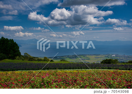 解放感溢れるびわ湖のみえる丘 解放感溢れるびわ湖のみえる丘 70543098