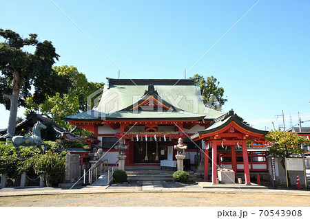 奈加美神社 泉佐野市中庄 の写真素材
